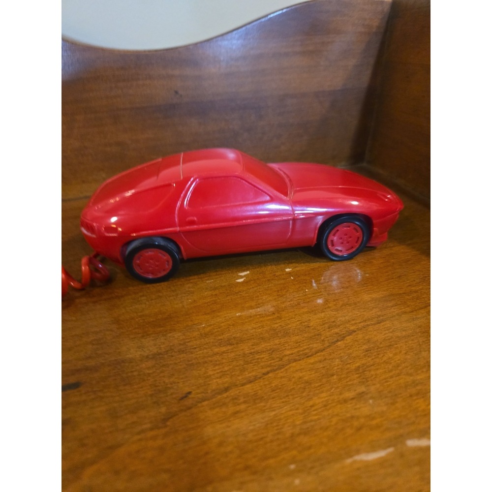 Vintage 1985 Telephone Dialfone Red Sport Car Auto Novelty RC22 Phone Hong Kong - Picture 3 of 9